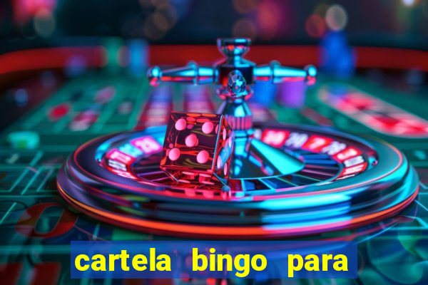 cartela bingo para cha de cozinha imprimir gratis